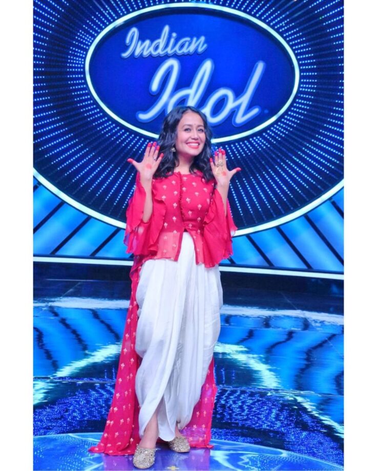 Neha Kakkar Teaches Netizens To Style Dhoti Pants In Full Glam - 1