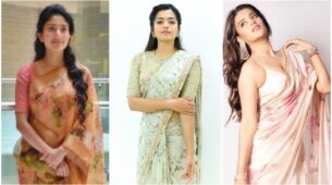 Nidhi Agerwal Vs Rashmika Mandanna Vs Sai Pallavi: Who Amongst These Has Your Heart In A Pastel Floral Saree? (FAN BATTLE)