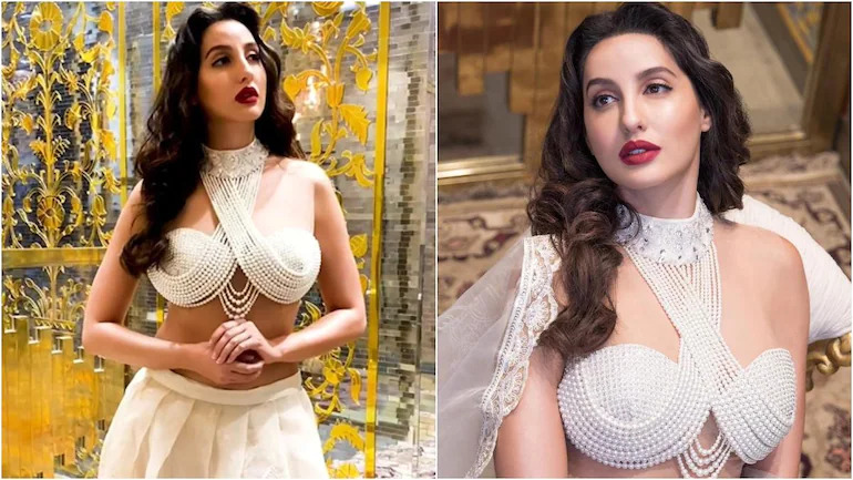 Nora Fatehi Vs Urvashi Rautela: Which Diva Slew The Embellished Blouse? - 0