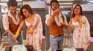 Oh So Cute: Shraddha Arya & Dheeraj Dhoopar feed each other cake, guess the special occasion?