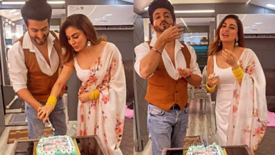 Oh So Cute: Shraddha Arya & Dheeraj Dhoopar feed each other cake, guess the special occasion?