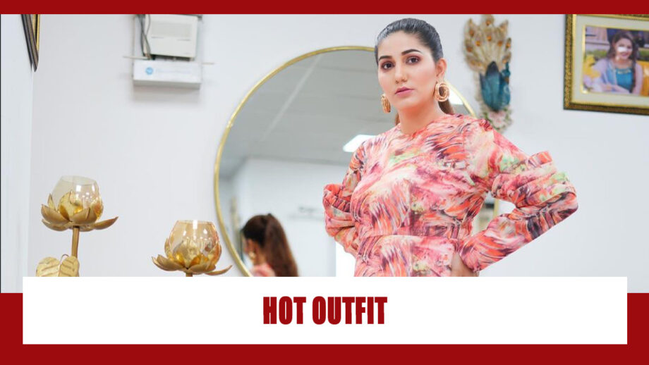 Oh So Hot: Sapna Choudhary Burning The Vogue Game With Her Hot Multicoloured Dress 426132
