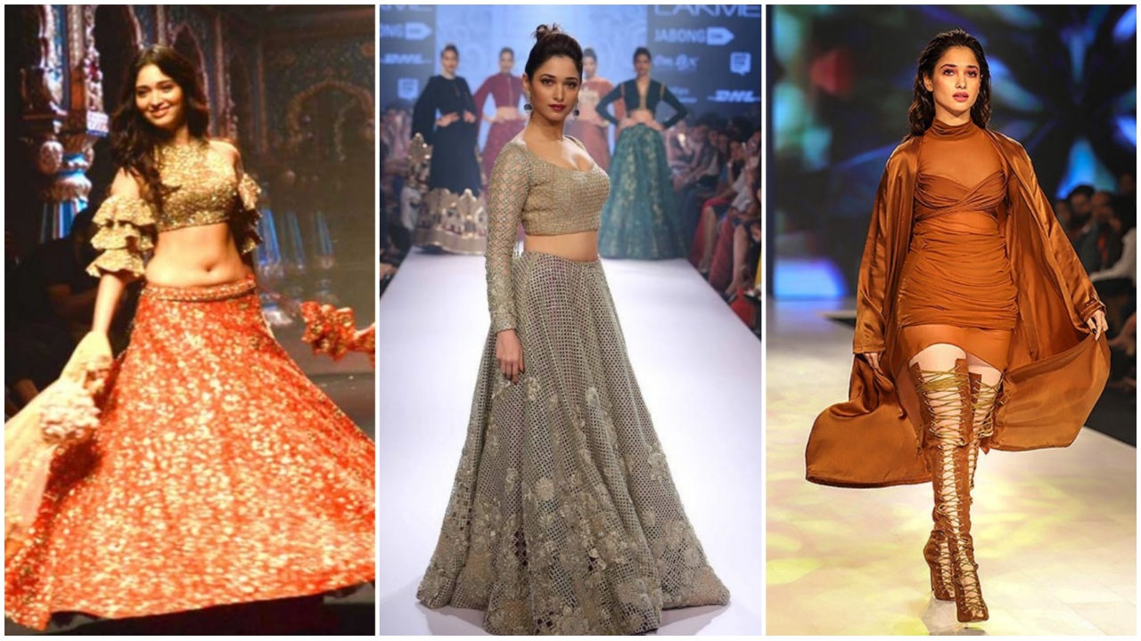 Oh So Hot: Tamannaah Bhatia's Ramp Walk Show Stopper Outfits To ...