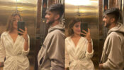 [Photos] Dhvani Bhanushali clicks super hot selfie in a bathrobe with a handsome man, netizens wonder who is he?