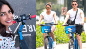 [Photos] Priyanka Chopra enjoys fun cycle ride at London