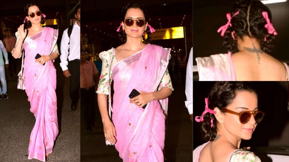 Pinktastic Beauty: When Kangana Ranaut Turned Into A Hot Pink Lady At The Airport - 2