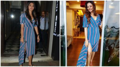 Pooja Hegde Vs Sargun Mehta: Which Diva Rocked In A Blue Striped Dress?