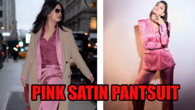 Priyanka Chopra Vs Jacqueline Fernandez: Which Diva Looks Bossy In Pink Satin Pantsuit?