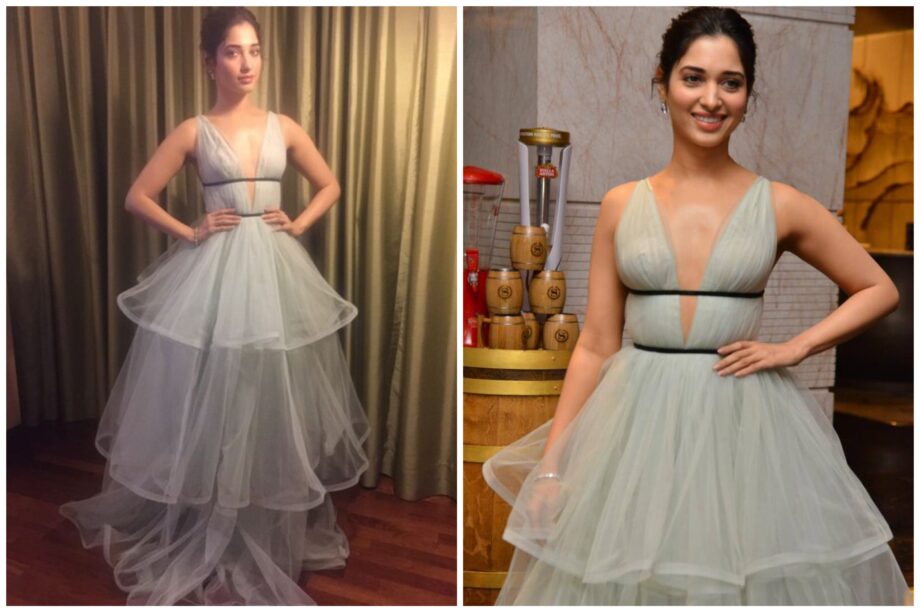 Promising Deep-Neck Designs Of Tamannaah Bhatia For A Lasting Impression - 2