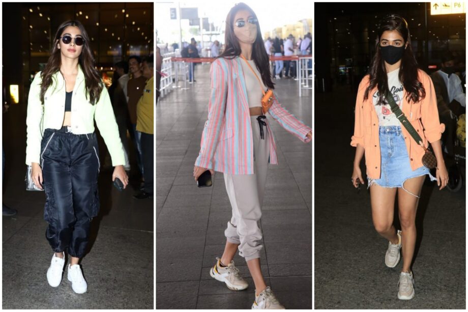 Rashmika Mandanna Vs Pooja Hegde: Whose Airport Look Is On Point? - 1