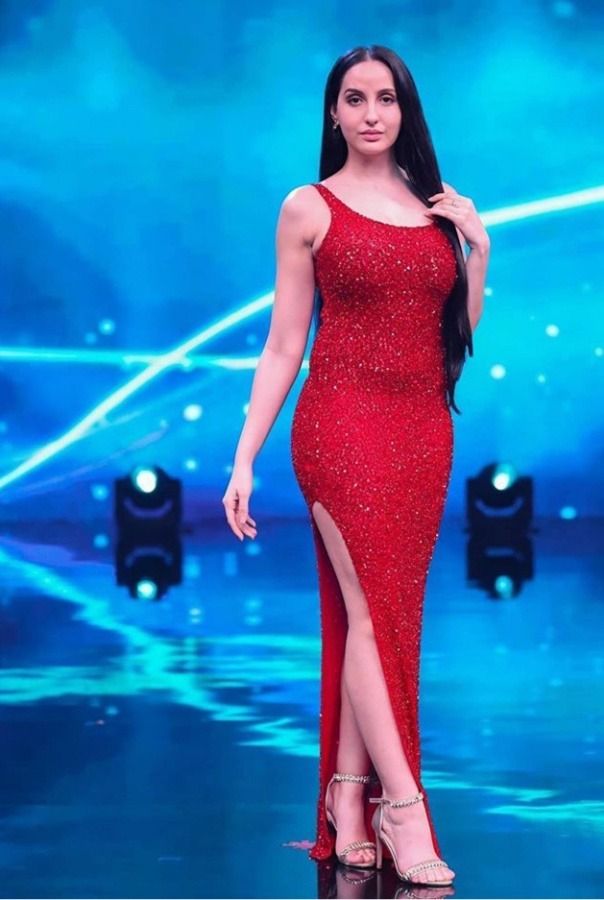 Red Is What We Recommend! Nora Fatehi Looks Stunning In Her Red Outfit, View Pics - 0