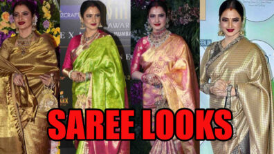 Rekha Is The Queen Of Experiments: Check Out Saree Looks Here