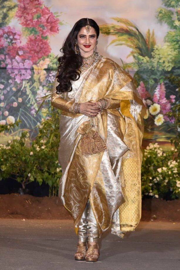 Rekha Is The Queen Of Experiments: Check Out Saree Looks Here - 0