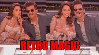 Retro Magic: Iconic jodi Madhuri Dixit and Anil Kapoor come together for a special moment, check video