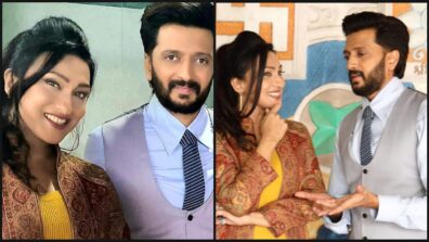 Rituparna Sengupta shares special snap with Riteish Deshmukh from their upcoming film sets, fans love it