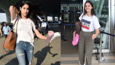 Rock the ‘early morning’ casual airport style like Janhvi Kapoor & Ananya Panday to make a fashion impact