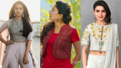 Rock the Indo-Western vibe in classic dhoti pants like Keerthy Suresh, Sai Pallavi & Samantha Akkineni