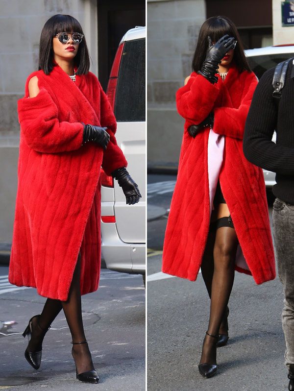 Rose-Red To Wine Red: Rihanna Burns The Vogue Game In Any Shade Of Red - 1