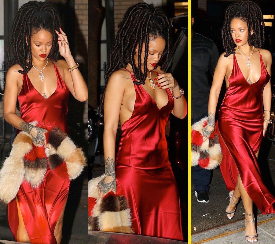 Rose-Red To Wine Red: Rihanna Burns The Vogue Game In Any Shade Of Red - 4