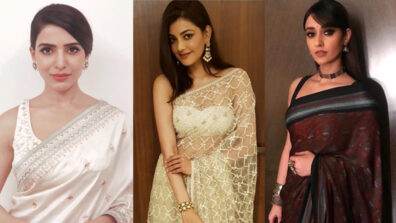 Samantha Akkineni, Kajal Aggarwal, Ileana D’Cruz & Anita Dongre designer sarees’, the quintessential visual delight