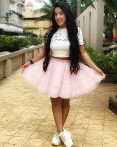 Sameeksha Sud Is Giving Some Serious ‘Disney Princess Vibes’ In Her Short Mini Skirt & Crop Top, Fans Sweat - 1