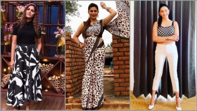 Sapna Choudhary Acing The Fashion Game In A Black & White Outfit