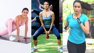 Sara Ali Khan, Jacqueline Fernandez & Shraddha Kapoor’s hot workout moments that made us sweat