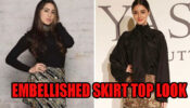 Sara Ali Khan Vs Ananya Panday: Which Hot Babe Aced The Embellished Skirt & A Black Top?