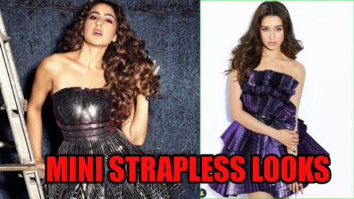 Sara Ali Khan Vs Shraddha Kapoor: Which Diva Looks Like A Barbie Doll In Mini Strapless Dress?