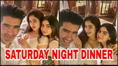 Saturday Night Party: Manish Malhotra, Janhvi Kapoor & Khushi Kapoor meet for dinner, see viral pics