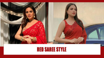 Shraddha Arya Vs Himanshi Khurana: Which Gorgeous Lady Donned In Red Saree?