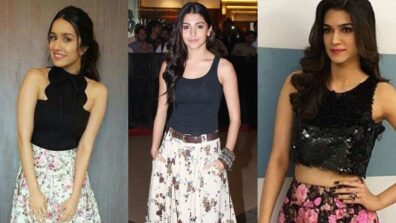 Shraddha Kapoor, Anushka Sharma, Kriti Sanon & ‘black floral skirts’, a quintessential visual delight