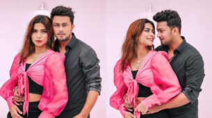 Sizzling Chemistry: Awez Darbar grabs rumoured girlfriend Nagma Mirajkar by her waist in a romantic moment, asks fans to show them some love