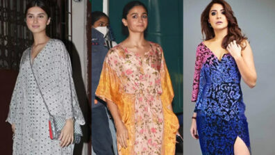 Slay the classy desi kaftan vibe by taking inspiration from Tara Sutaria, Alia Bhatt & Anushka Sharma