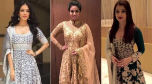 Slay the embellished anarkali suit look like Malavika Mohanan, Keerthy Suresh and Aishwarya Rai to look super hot
