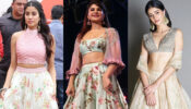 Slay the silk floral lehenga choli design like Janhvi Kapoor, Jacqueline Fernandez & Ananya Panday to make a fashion statement