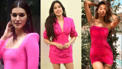 Slay the street style pink bodycon look like Kriti Sanon, Janhvi Kapoor & Disha Patani to make a bold fashion statement