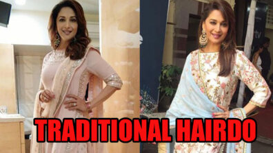 Slay The Traditional Hairdo To Level Up Your Traditional Attire From Madhuri Dixit