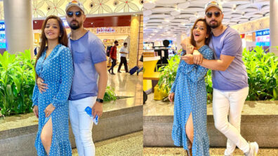 Spotted Airport Look: Monalisa & Vikrant Singh go on a vacation