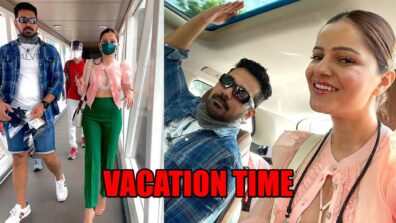 Spotted Airport Look: Rubina Dilaik and Abhinav Shukla go on a vacation