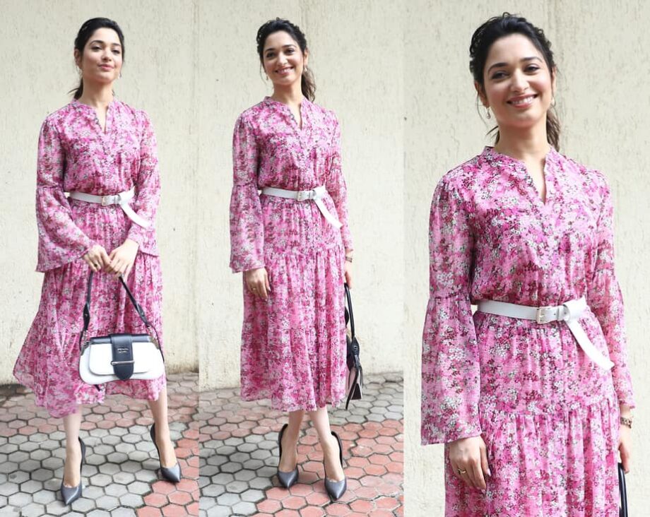 Tamannaah Bhatia’s Solid To Floral Midi Dresses Are A Fashionable Monsoon Pick - 2