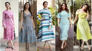 Tamannaah Bhatia’s Solid To Floral Midi Dresses Are A Fashionable Monsoon Pick
