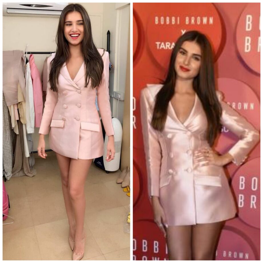 Tara Sutaria Vs Hansika Motwani: Who Slayed In A Pastel Pink Blazer Dress? - 0