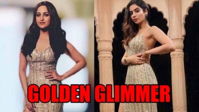 The Golden Glimmer: Sonakshi Sinha Or Khushi Kapoor, Which Diva Dazzled In A Gown?