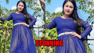 Throwback To The Time When Bhojpuri Actress Priyanka Pandit Stunned In Her Blue Polka Dot Dress