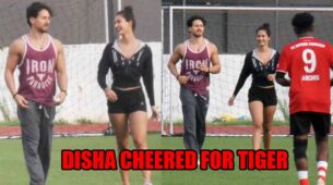 Uff Garmi: When Disha Patani cheered for Tiger Shroff in football game wearing hot short pants