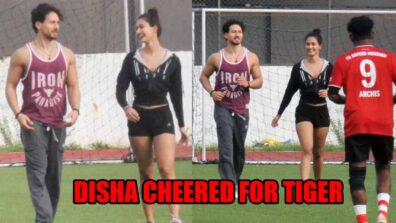 Uff Garmi: When Disha Patani cheered for Tiger Shroff in football game wearing hot short pants