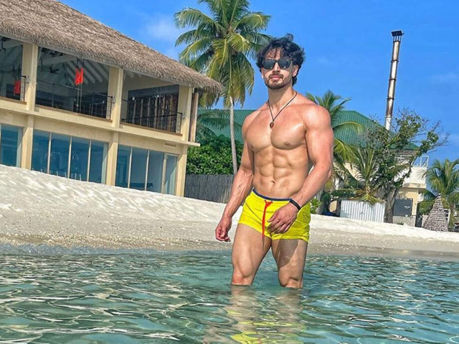 Tiger Shroff Or John Abraham: Who Looks Steaming Hot In Yellow Trunks? - 0