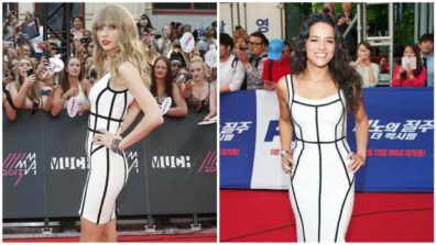 Taylor Swift Vs Michelle Rodriguez: Who Gets A 100 In An Alike White Dress?