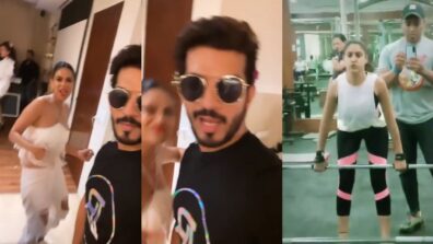 [Video] Ladki beautiful kar gayi chill: Nia Sharma does a super hot booty shake dance with Arjun Bijlani, Surbhi Chandna admires